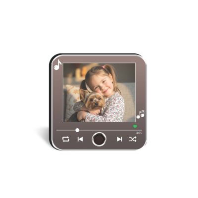 Personalized Photo & Song Musical Fridge Magnet Gift for Loveable Person Playable Music Player  Rechargeable Sound Magnet Gift for Pet Lover Daughter, Son, Friends, Mom & Dad